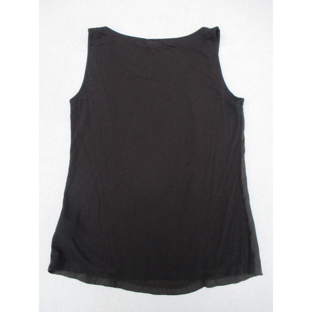 DKNY Sleeveless Tank Top Women's Size XS Silky Black Bodycon Y2K Business - Picture 11 of 14